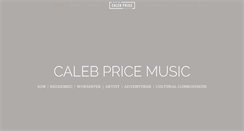 Desktop Screenshot of calebpricemusic.com