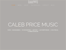 Tablet Screenshot of calebpricemusic.com